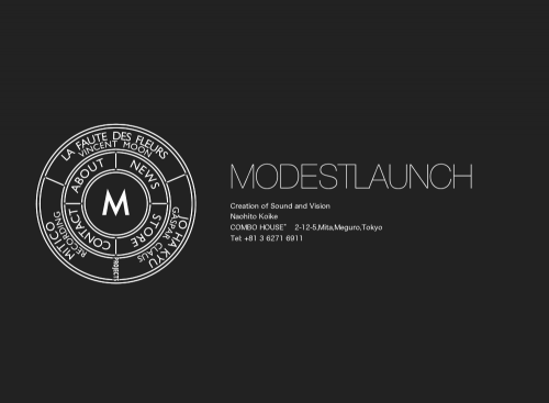 MODEST LAUNCH ウェブサイト